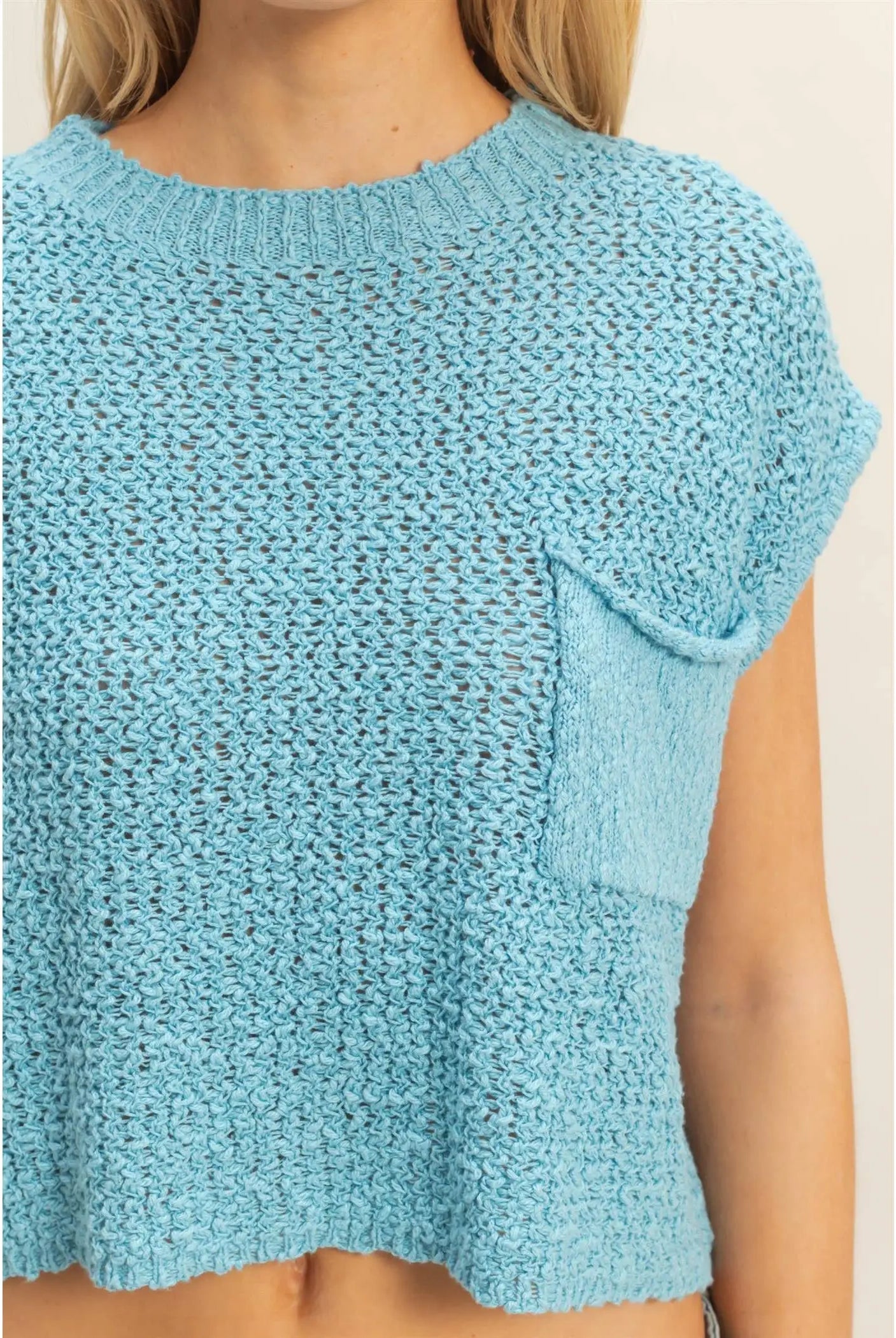 Pocket Detail Sweater Top HYFVE