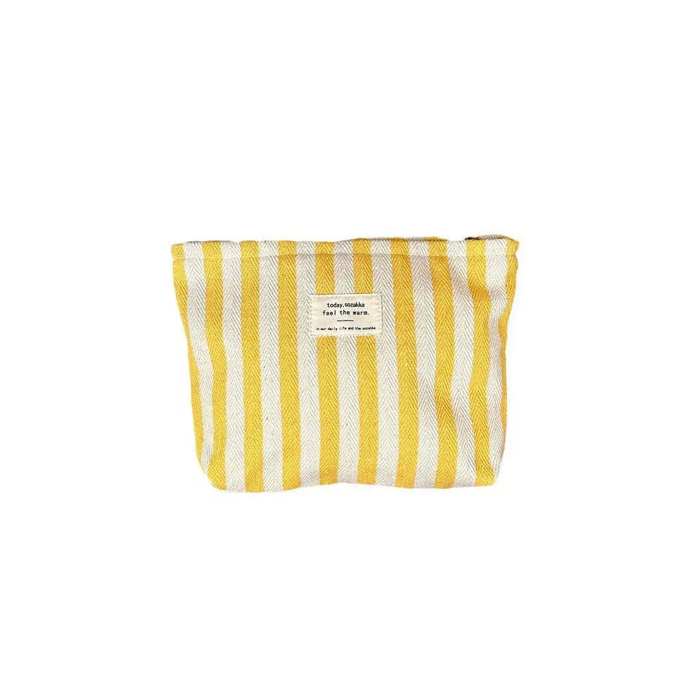Striped Color Block Simple Make Up Bag DP25A565 Dipped Shop