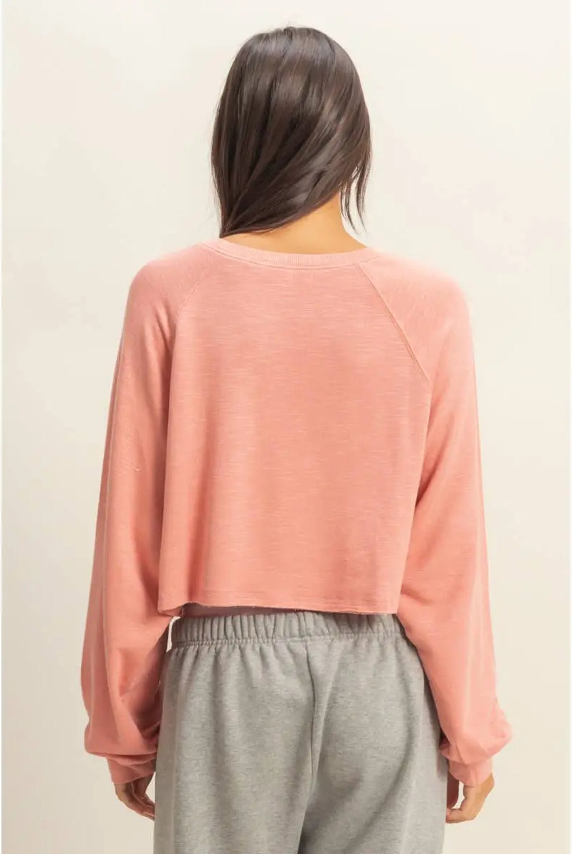 DZ22E691-Long Sleeve Round Neck Top HYFVE