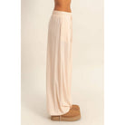 High Waist Drawstring Wide Leg Pants HYFVE