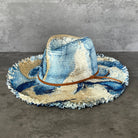Marbled Straw Fringe Rancher Hat N.Y.M.F. by Co
