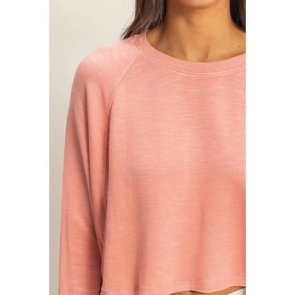 DZ22E691-Long Sleeve Round Neck Top HYFVE