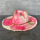 Marbled Straw Fringe Rancher Hat N.Y.M.F. by Co