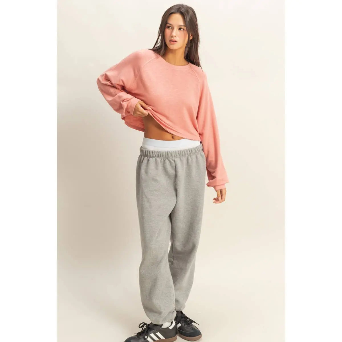 DZ22E691-Long Sleeve Round Neck Top HYFVE