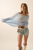 Lightweight Knit Loose-Fit Boatneck Sweater Promesa USA